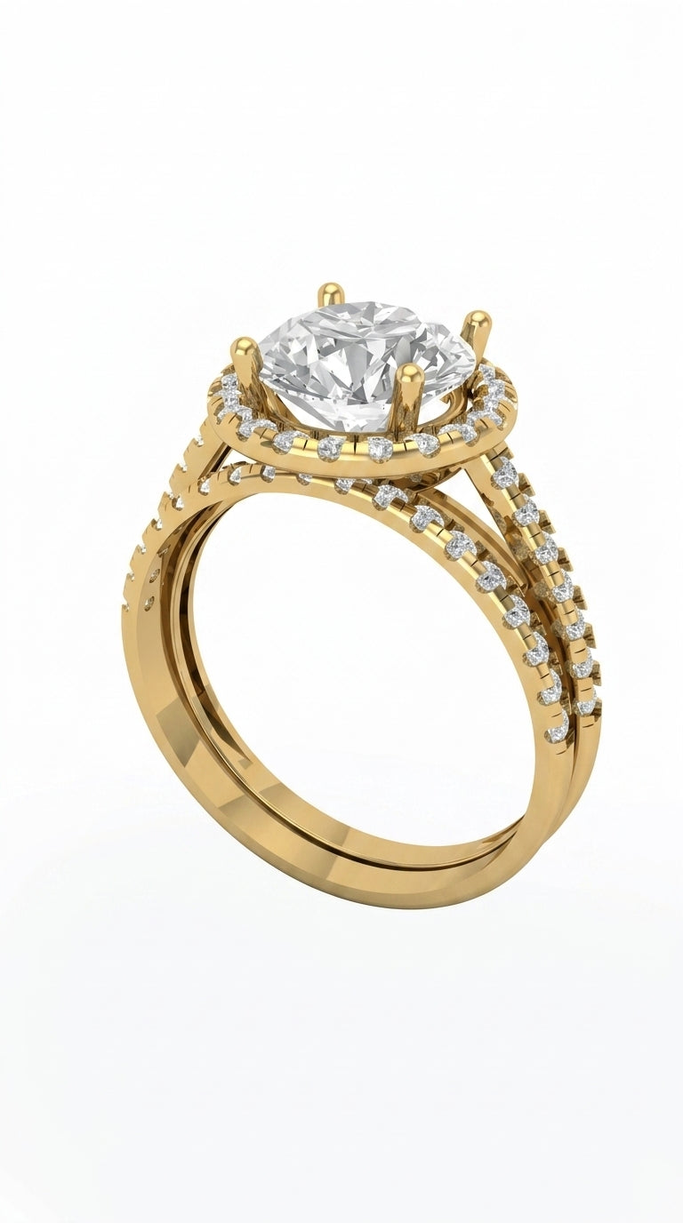 Gold Plated Classic Couple Rings