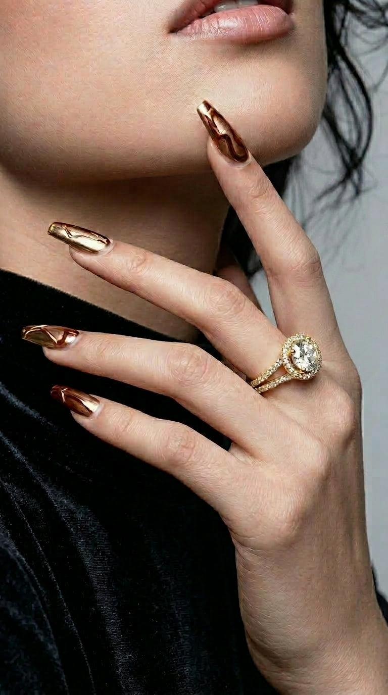 Gold Plated Classic Couple Rings