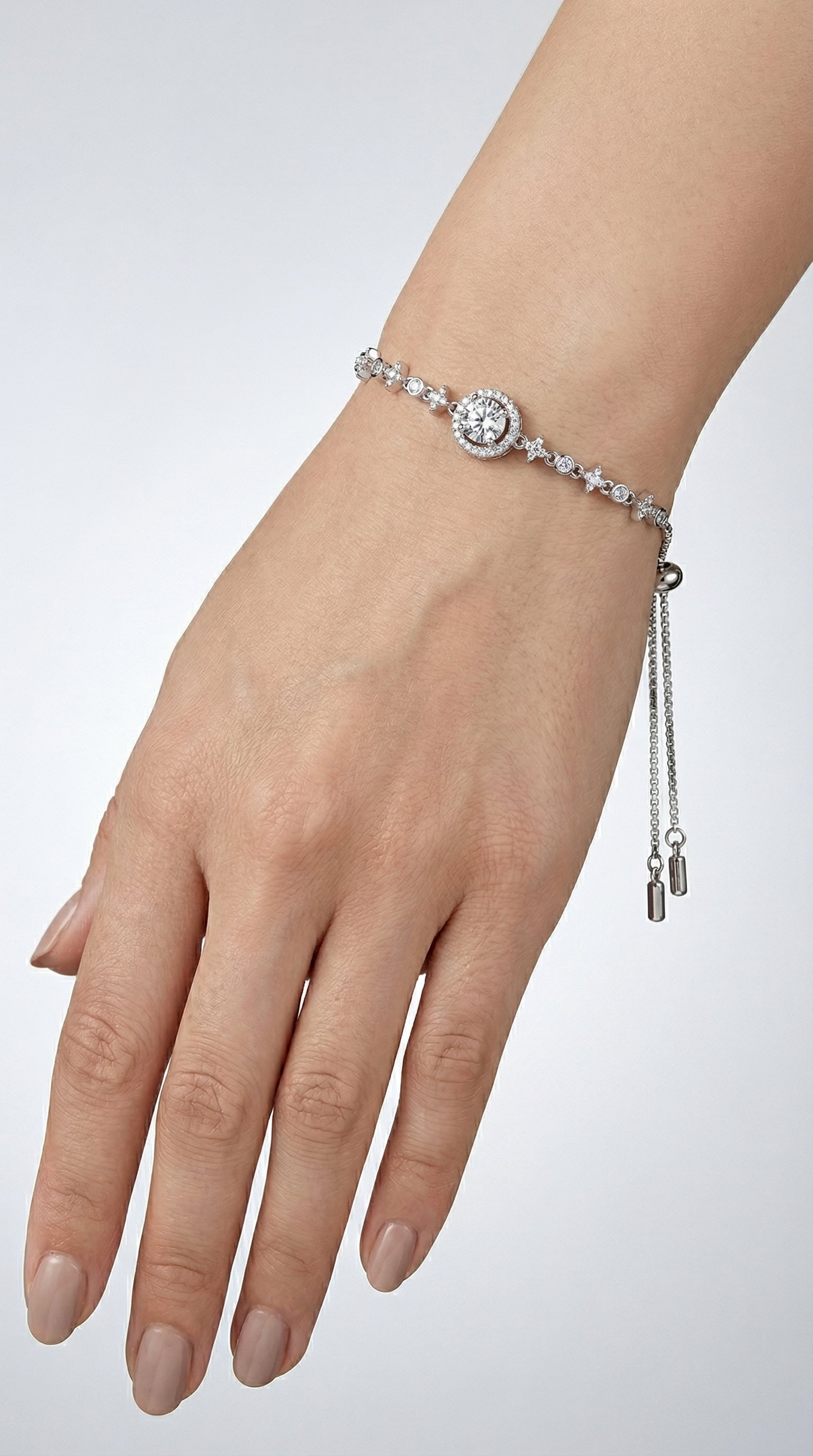 1 Carat Moissanite 925 Sterling Silver Minimalist Bracelet