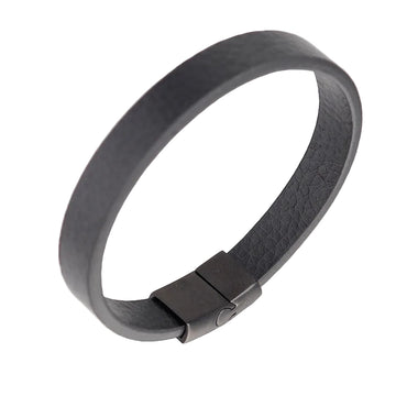 Leather Bracelet Leather Bracelet J Simple Bracelet Men'S Cowhide Jewelry
