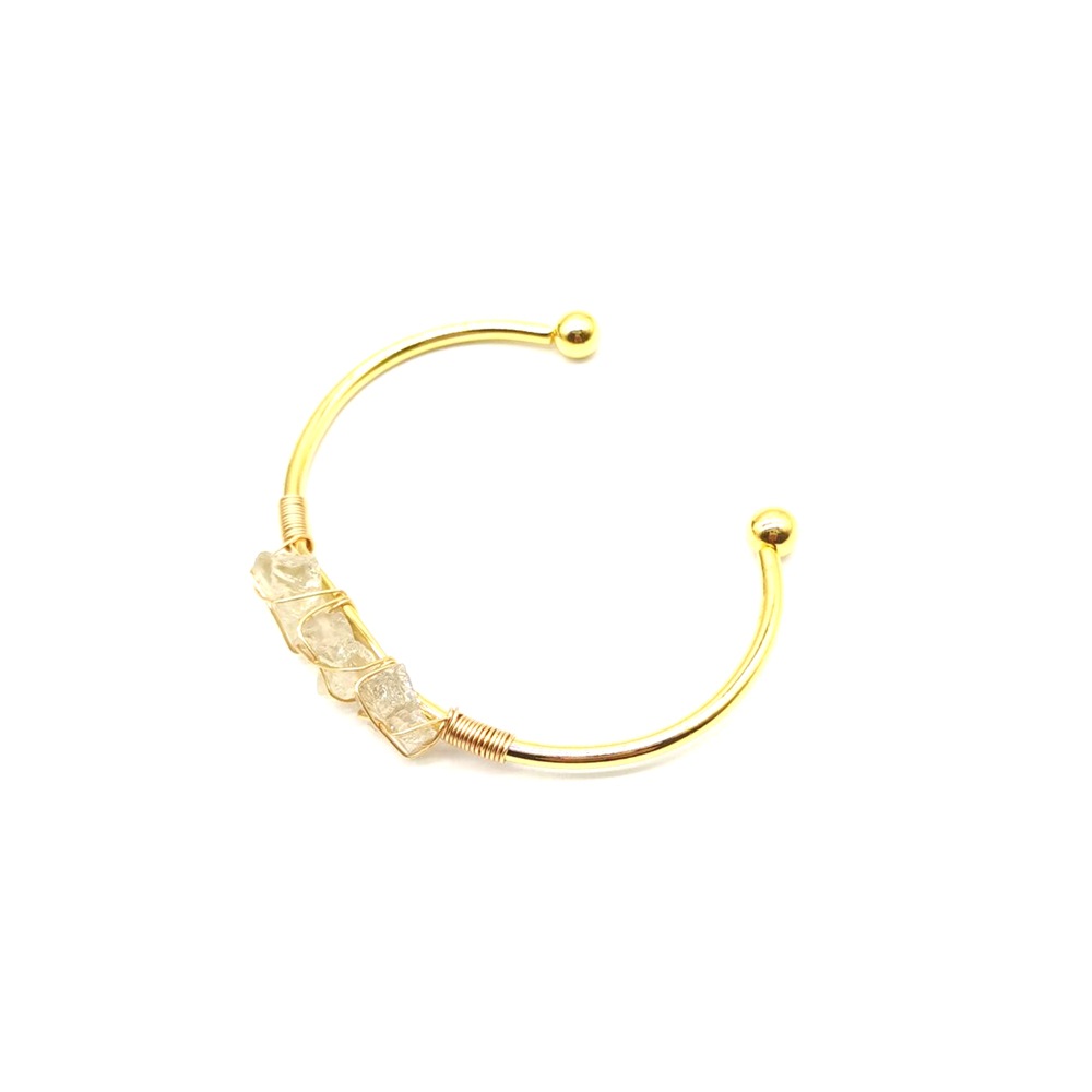 Natural Raw Gemstone Crystal Winding Handmade Braided Bracelets