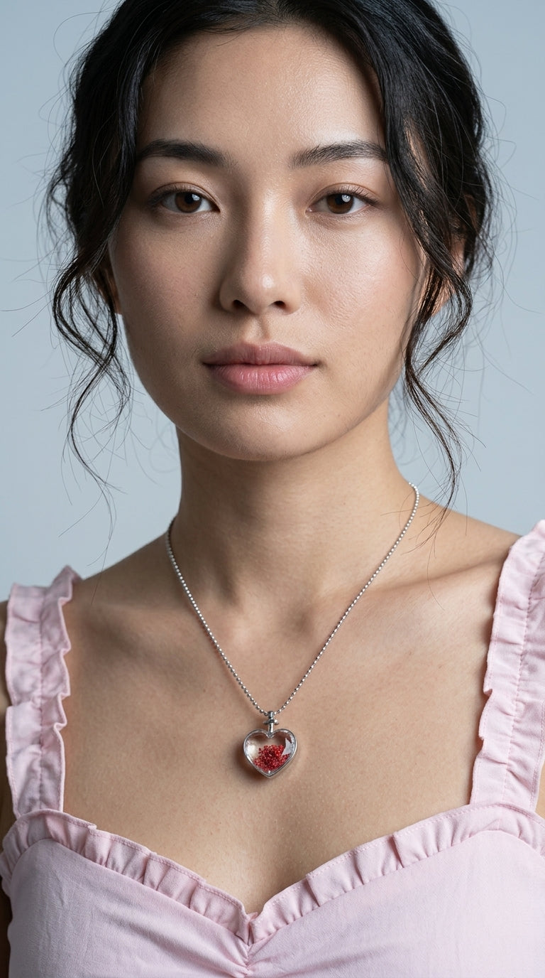 Fashion Glass Pendant Necklaces