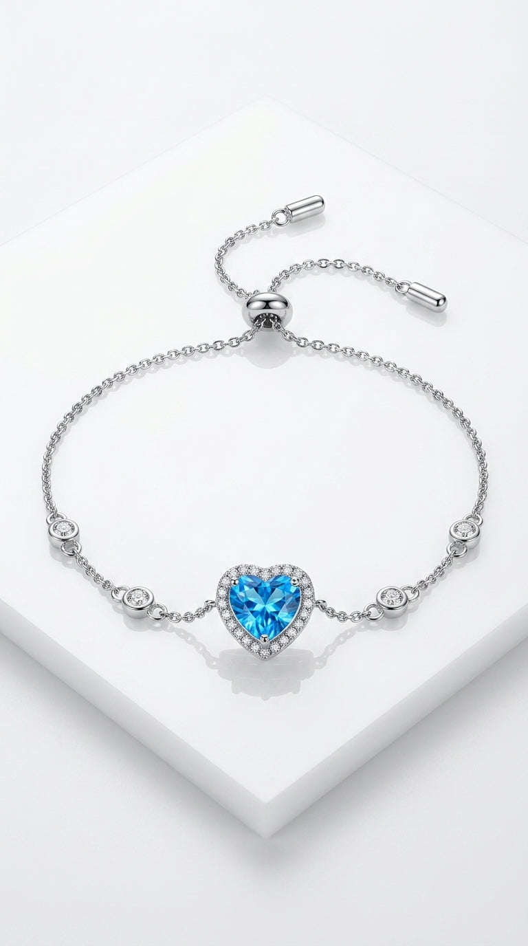 1 Carat Moissanite 925 Sterling Silver Bracelet