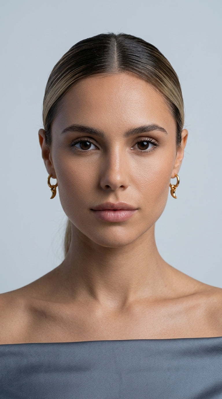 XINGX Earrings Stainless Steel Glossy Earrings