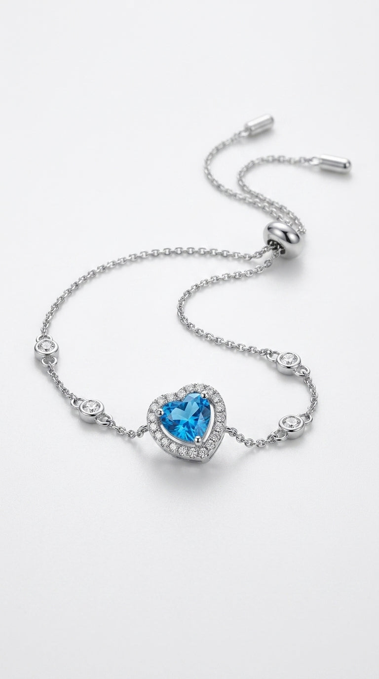 1 Carat Moissanite 925 Sterling Silver Bracelet
