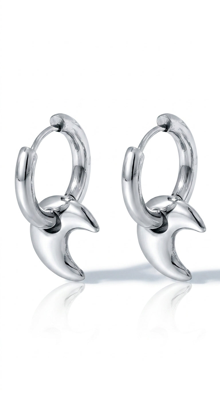 XINGX Earrings Stainless Steel Glossy Earrings