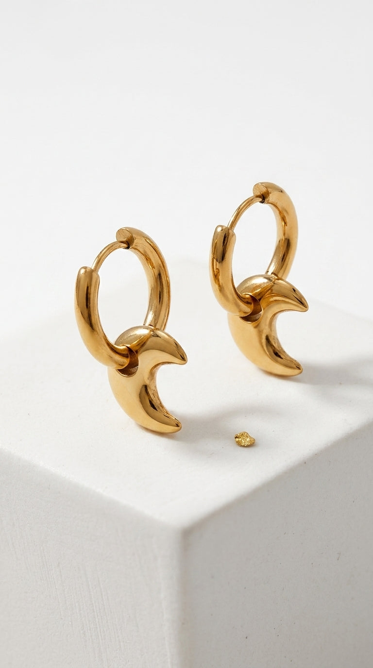 XINGX Earrings Stainless Steel Glossy Earrings