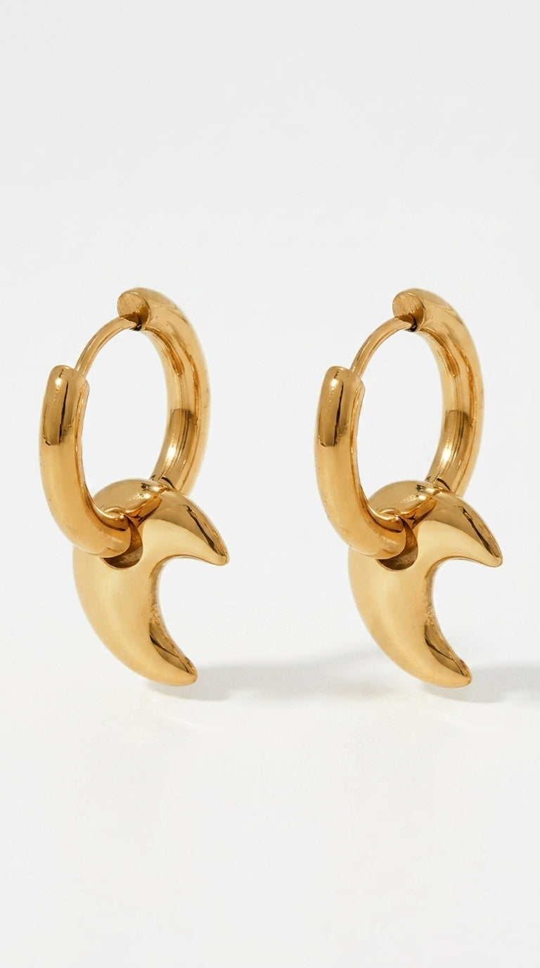 XINGX Earrings Stainless Steel Glossy Earrings