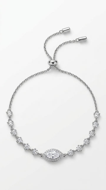 1 Carat Moissanite 925 Sterling Silver Bracelet