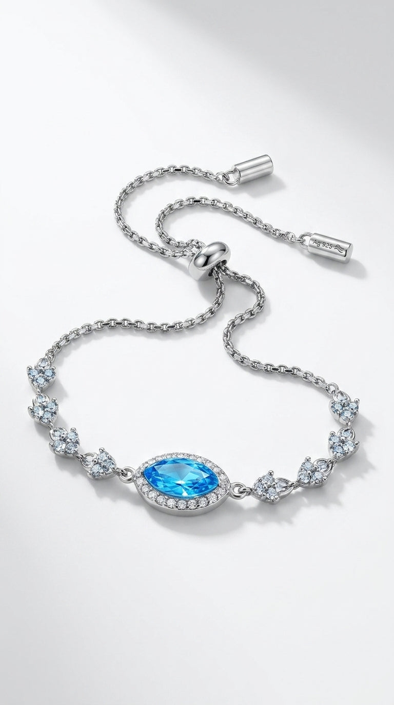 1 Carat Moissanite 925 Sterling Silver Bracelet