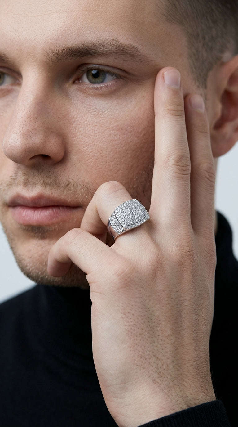 Moissanite 925 Sterling Silver Ring LaDidier Jewelry