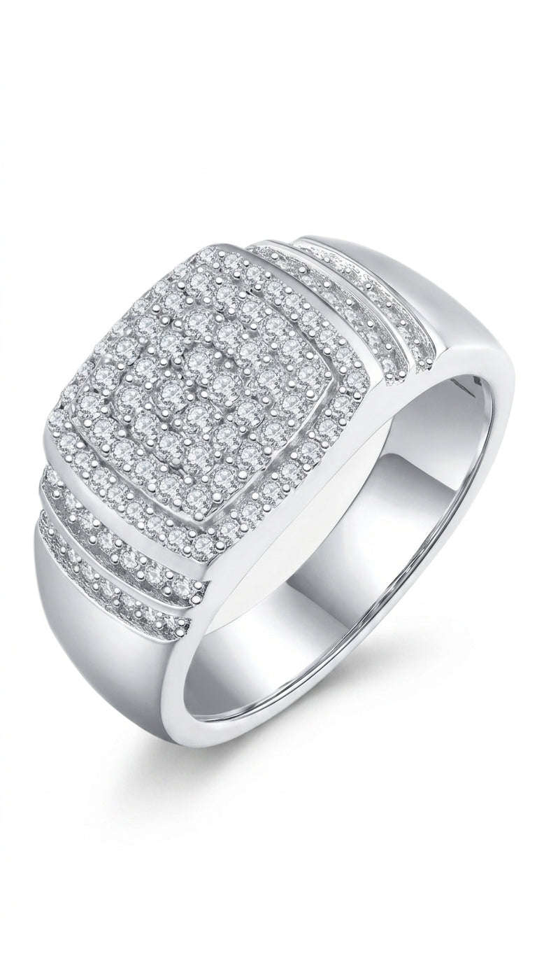 Moissanite 925 Sterling Silver Ring LaDidier Jewelry