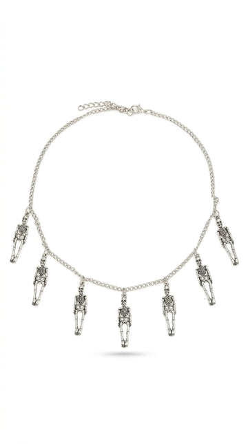 7 skull punk pendant necklaces