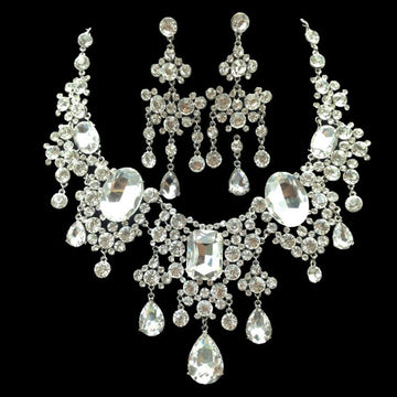 Rhinestone Big Crystal Bridal Sleeve Chain, Bridal Jewelry Set, Wedding Dress Accessories