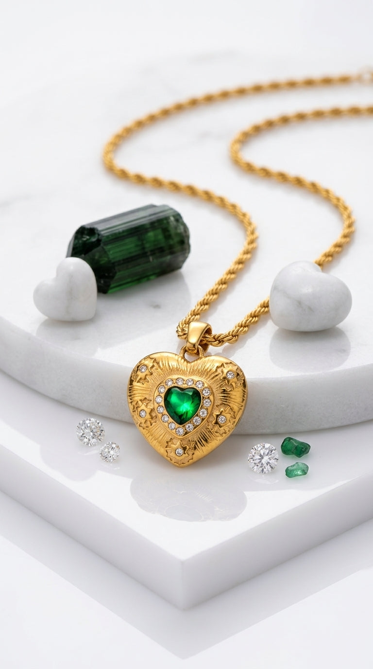 Caelus Gold Heart Necklace