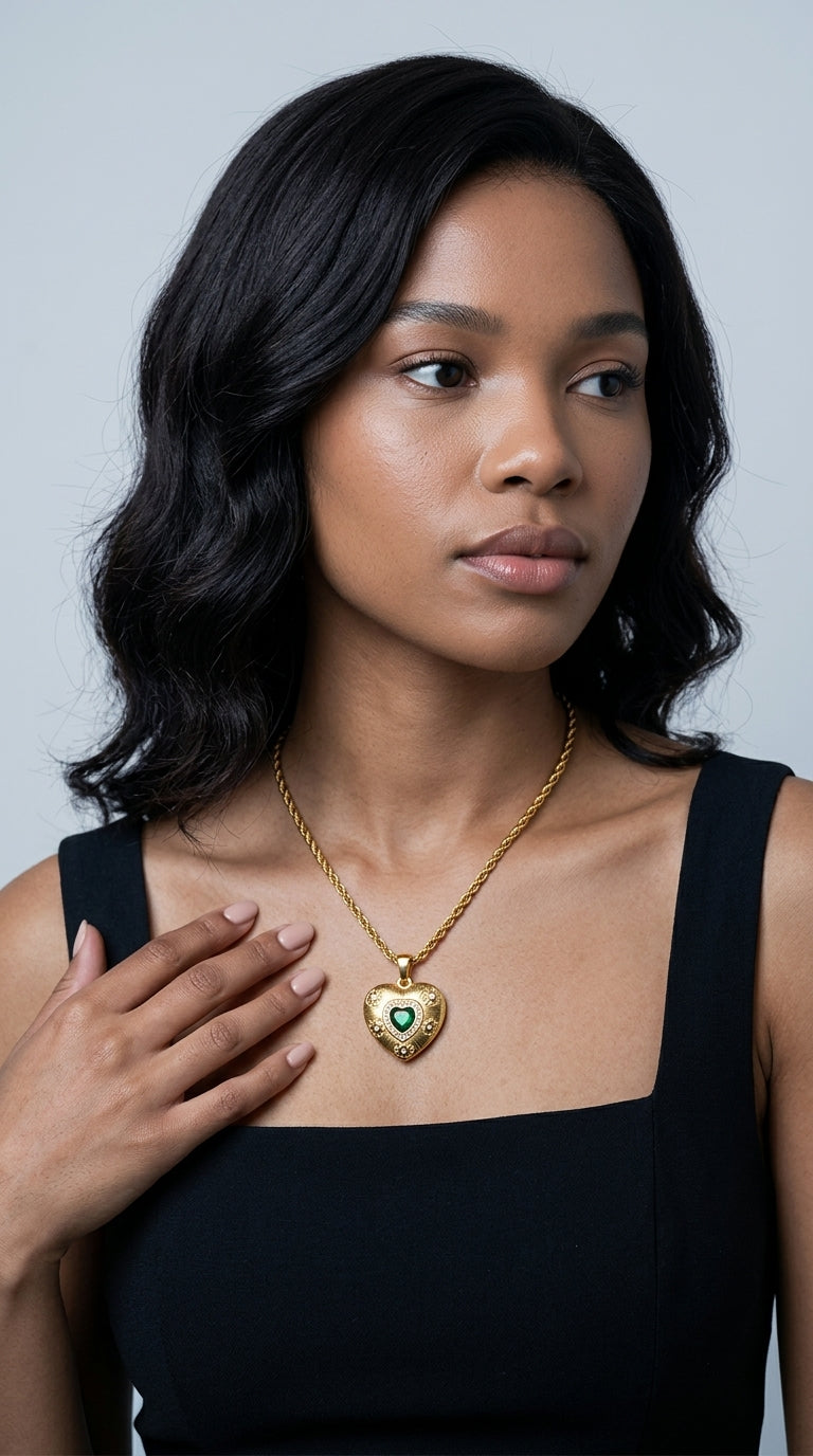 Caelus Gold Heart Necklace