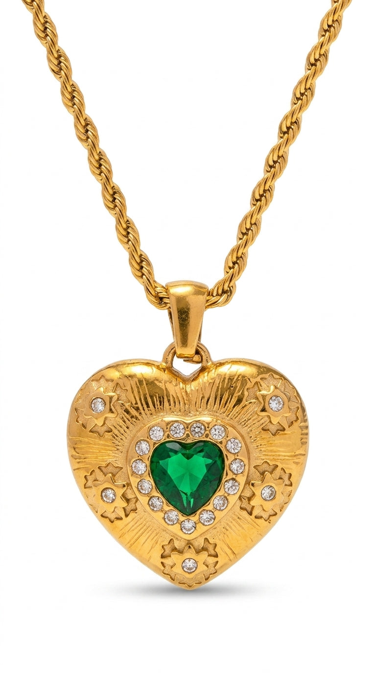 Caelus Gold Heart Necklace