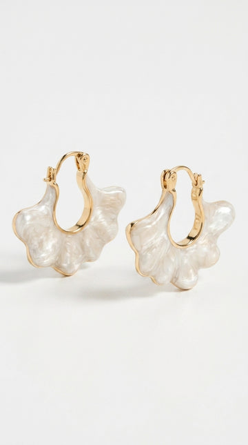 Statement Earrings for Women Gold Dangle Earrings Gold Statement Earrings Pearl Earrings Gold Earrings Earrings Dangle Gold Hoop Earrings for Women Fan Shape Earrings from SNGIA Earrings