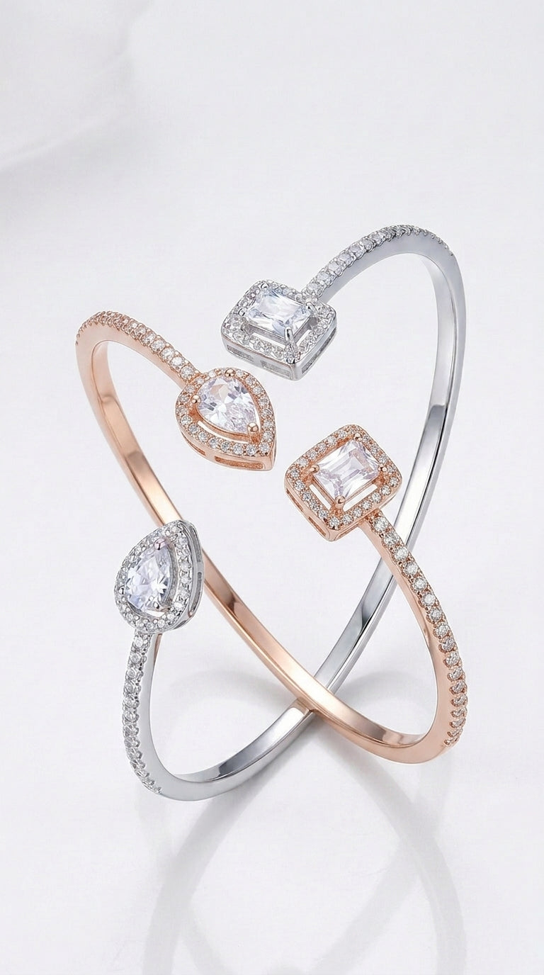 AAA Zircon  Bracelet T-shaped Platinum Bracelet