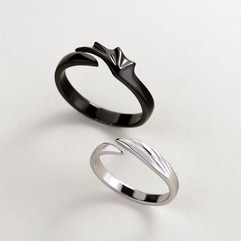 Personalized Pair Of Niche Design Couple Rings