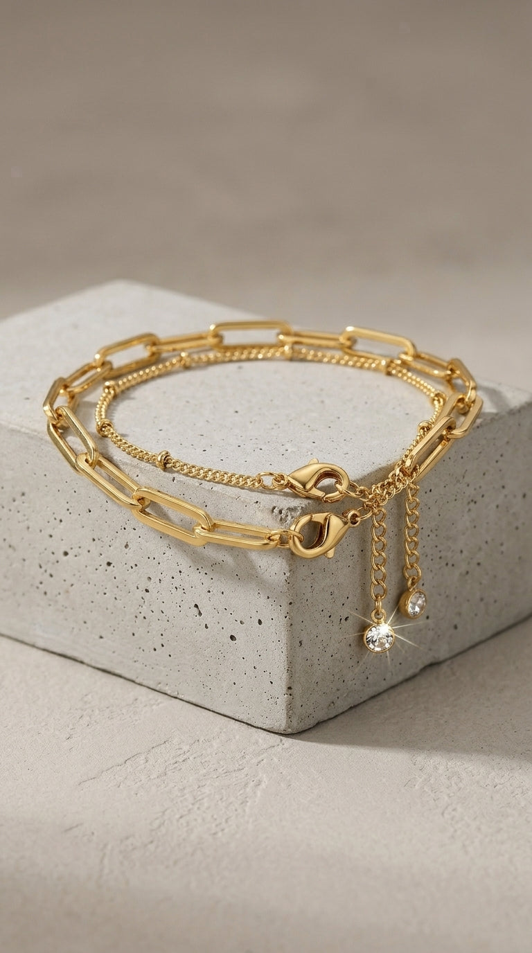 Dainty Gold Bracelets For Women, 14K Gold Filled Adjustable Layered Bracelet Cute Evil Eye Oval Chain Pearl Bar Turtle Gold Bracelets For Women Jewelry