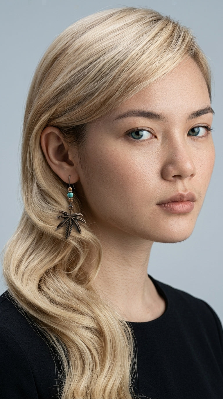 Leaf Earrings, Maple Leaf Design Earrings