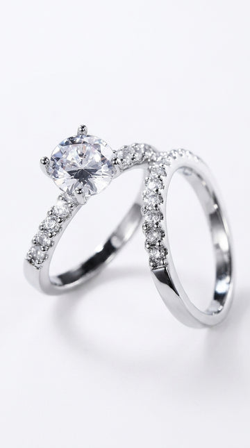 Fashionable Best-selling Women's Zircon Couple Rings