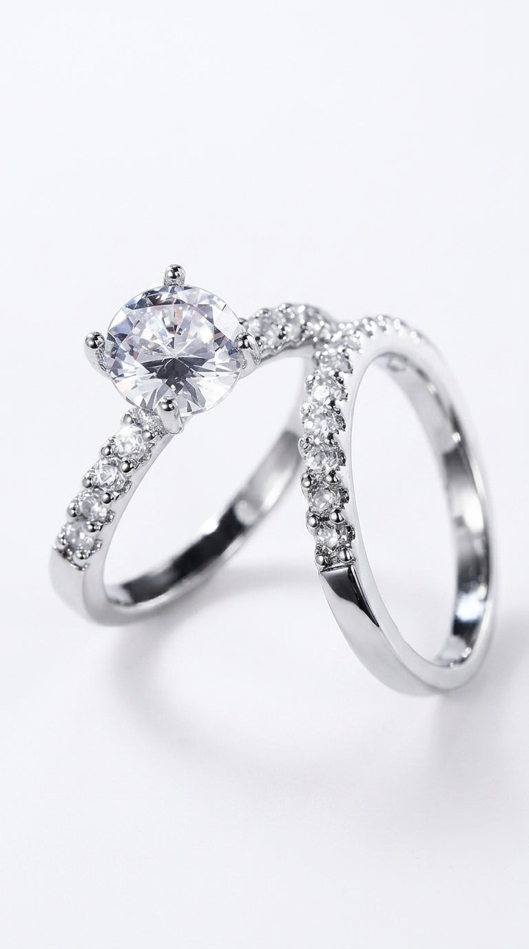 Fashionable Best-selling Women's Zircon Couple Rings