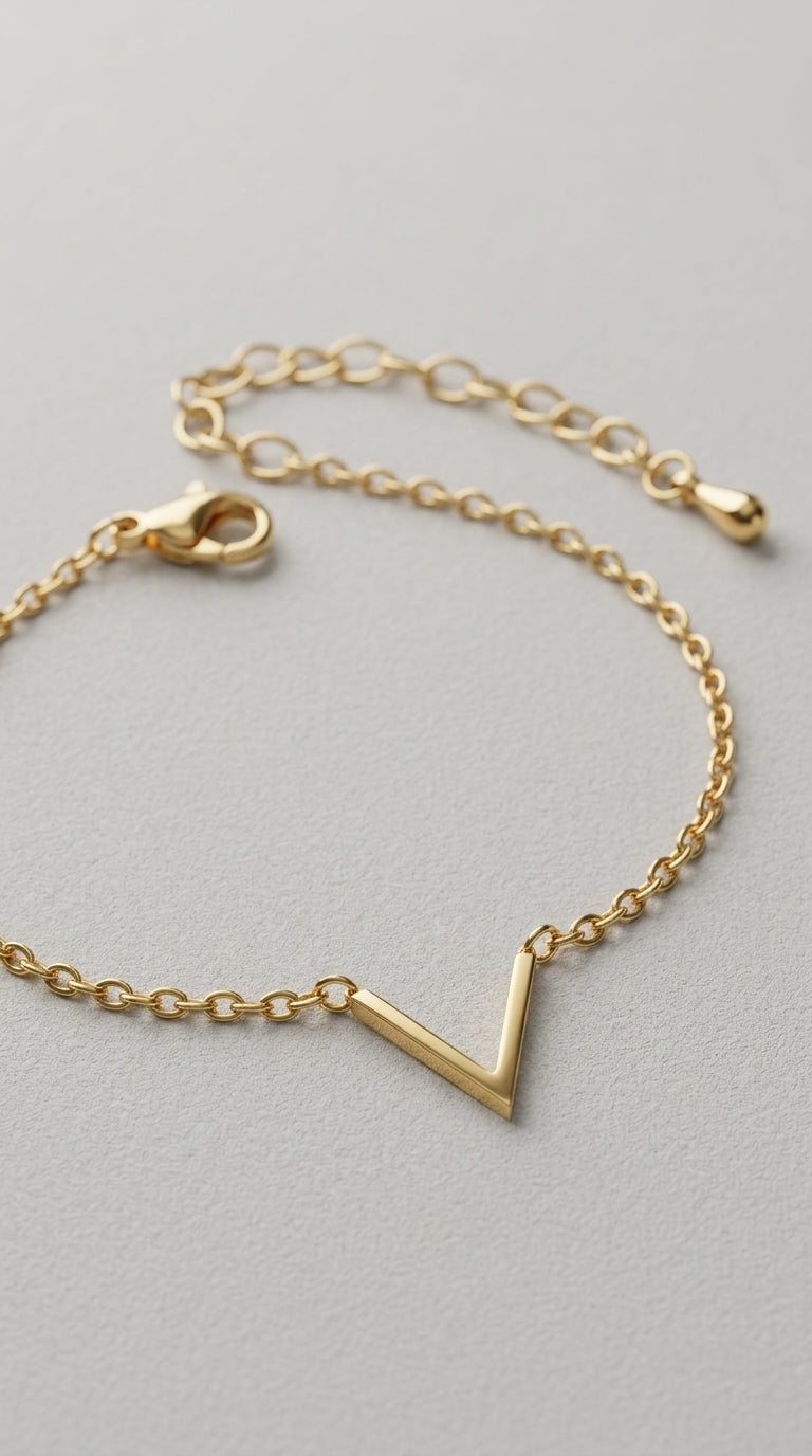 V Bracelets For Women  Stainless Steel Chain