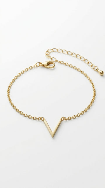 V Bracelets For Women  Stainless Steel Chain