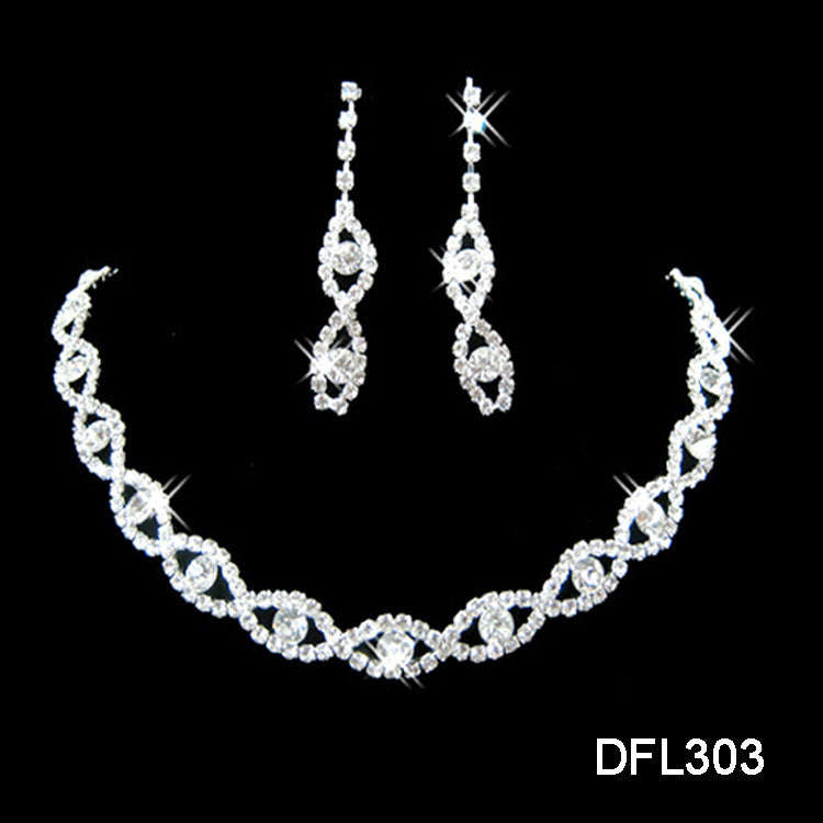 Two pieces of jewelry set, fashion bride jewelry set, electroplating alloy elegant jewelry LaDidier Jewelry