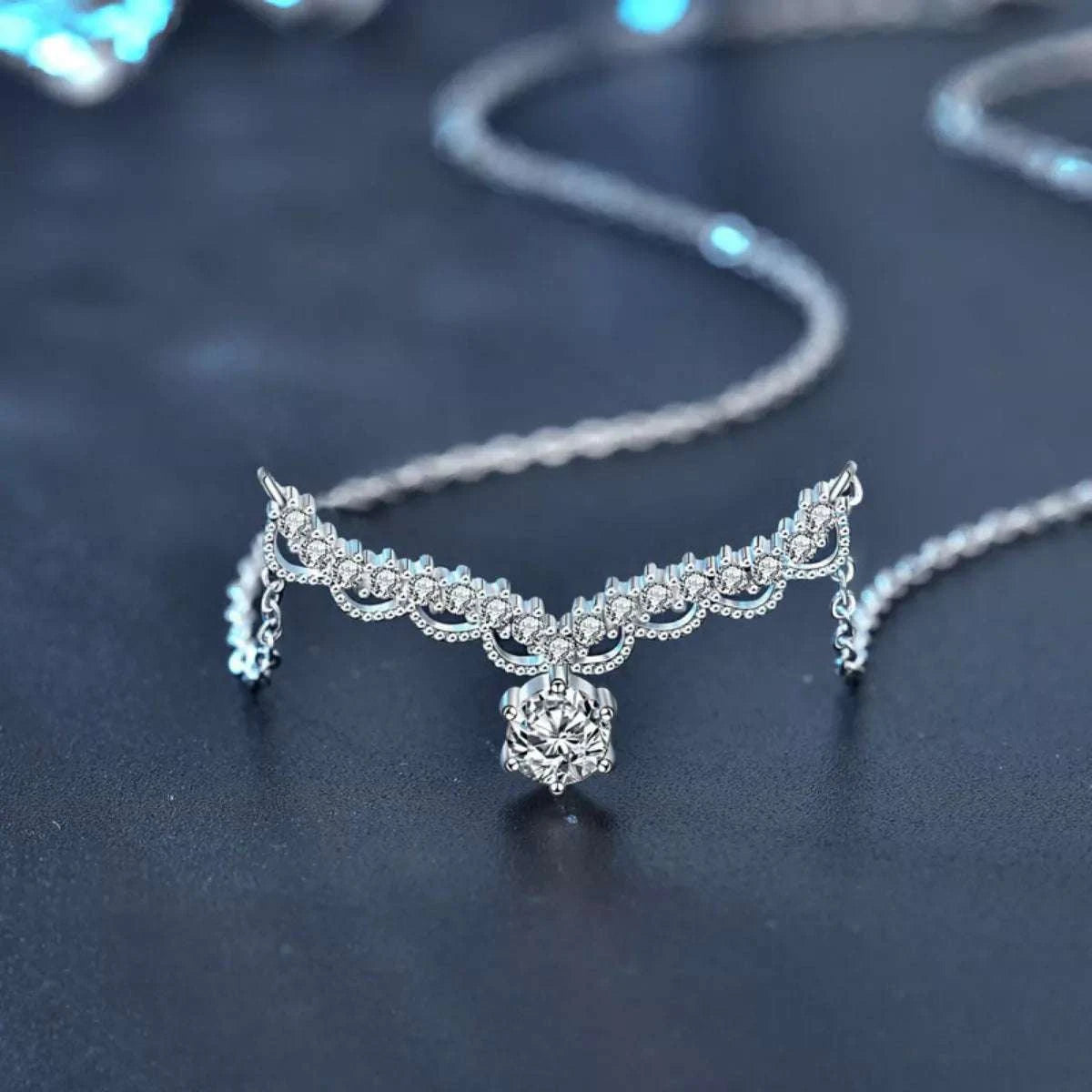 Moissanite 925 Sterling Silver Necklace