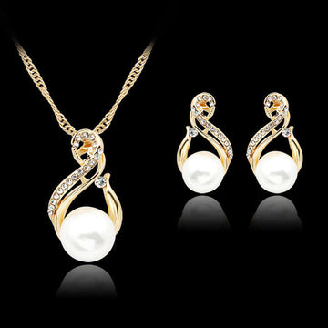 Pearl Necklace And Earrings Set Popular Dinner Bridal Accessories LaDidier Jewelry