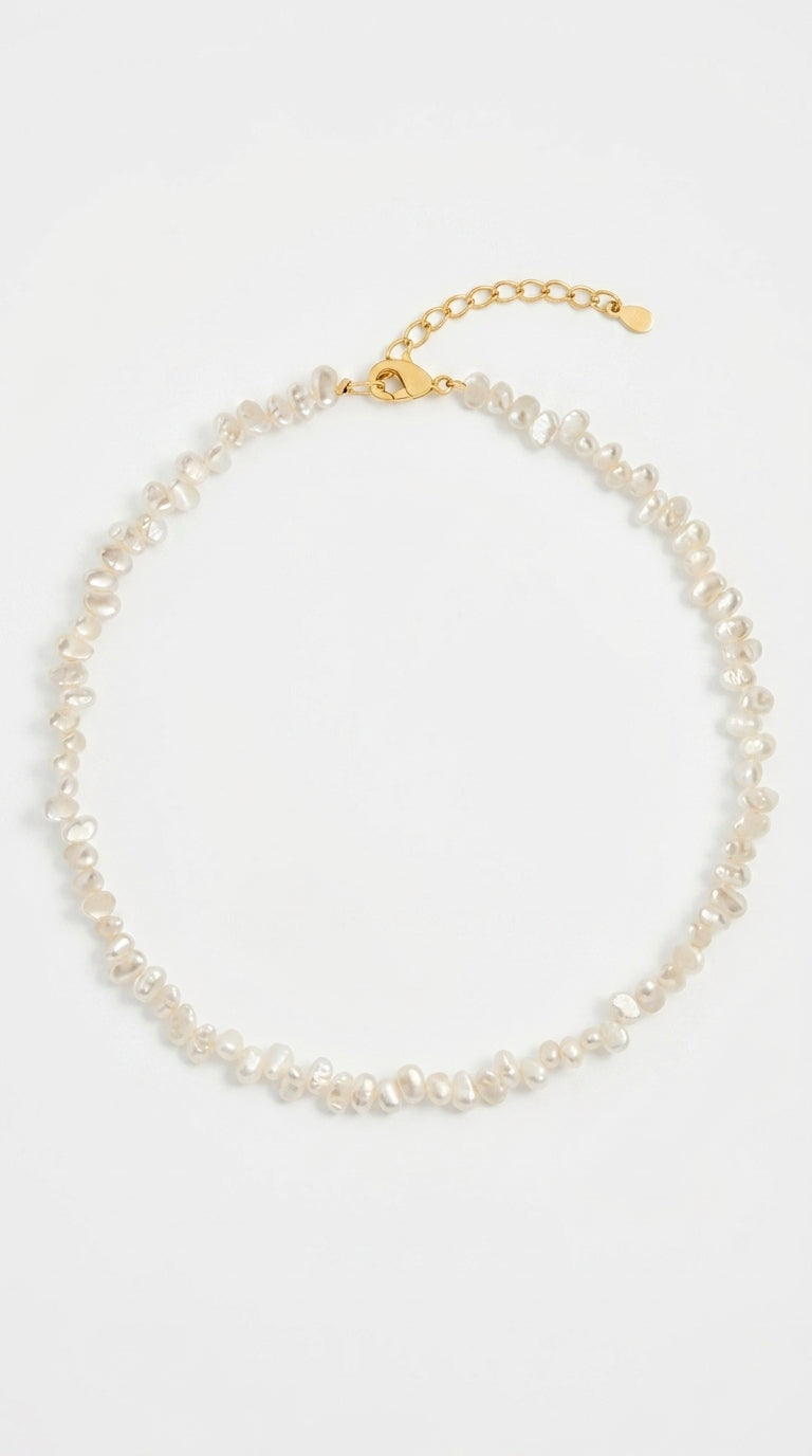 Pearl Necklaces For Women Chunky Pearl Choker Necklaces Baroque Pearl Necklace Dainty White Pearl Beaded Necklace Vintage Pearl Charm Choker Necklace Birthday Wedding Jewelry For Women