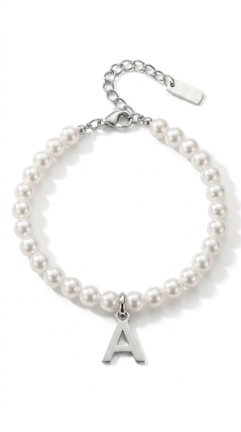 Fashionable And Minimalist 26 English Pearl Bracelets