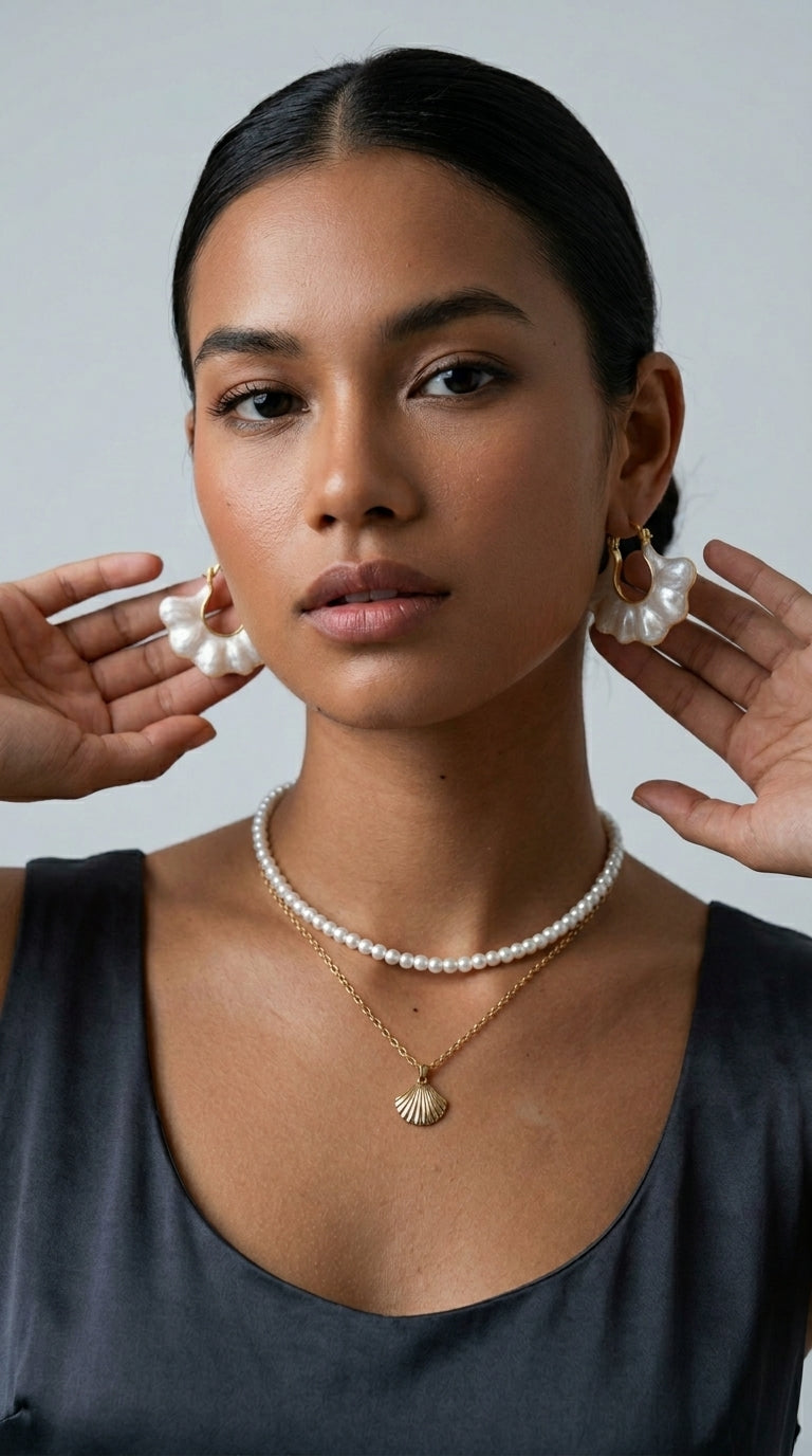KISS WIFE Retro Pearl Choker Necklaces For Women
