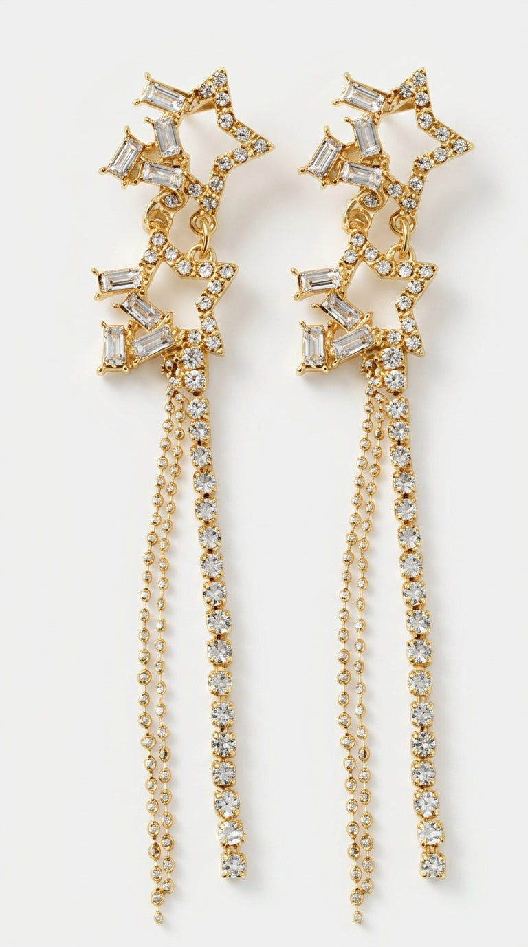 XINGX Water Drop Tassel Earrings Earrings Simple