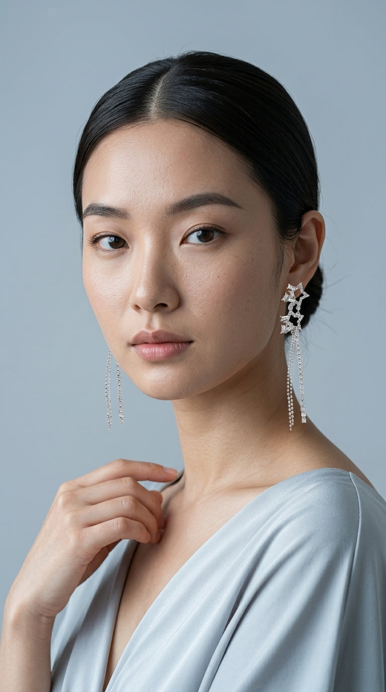 XINGX Water Drop Tassel Earrings Earrings Simple