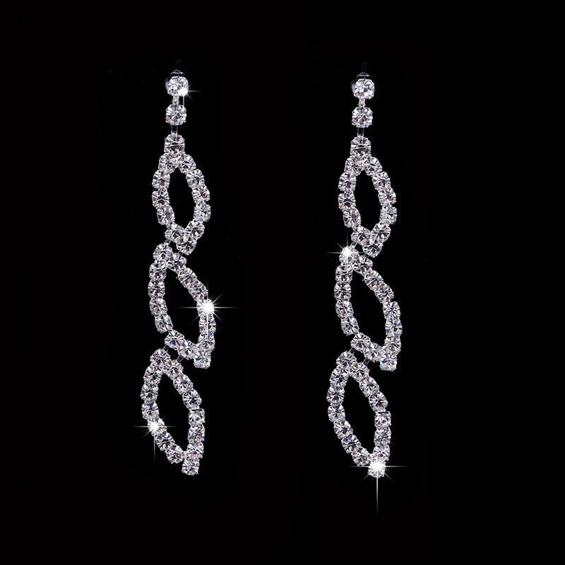 Classic kiss Earrings Necklace Bridal, Wedding Jewelry