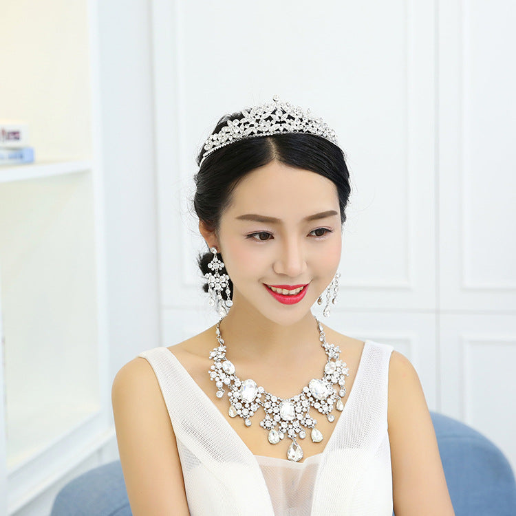 Rhinestone Big Crystal Bridal Sleeve Chain, Bridal Jewelry Set, Wedding Dress Accessories