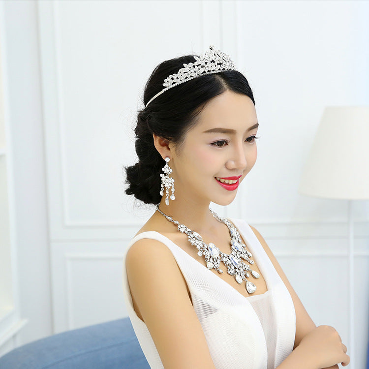Rhinestone Big Crystal Bridal Sleeve Chain, Bridal Jewelry Set, Wedding Dress Accessories