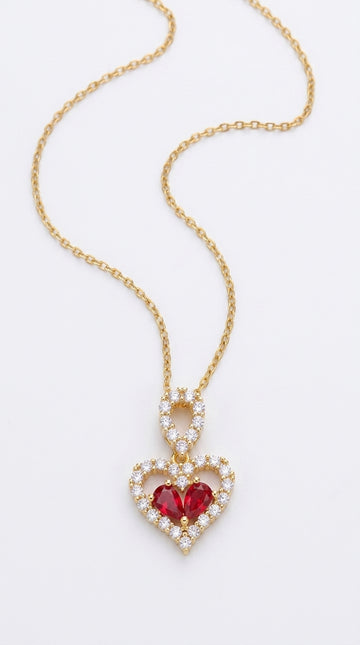 Exquisite Luxury Rhinestone Crystal Heart Pendants Necklaces For Women Party Jewelry Gifts Fashion Jewelry