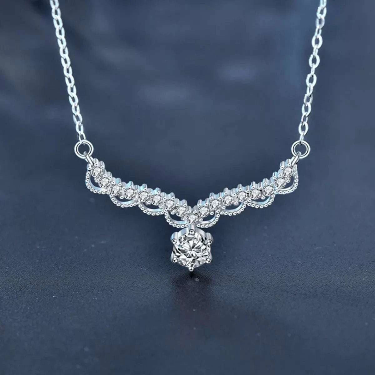 Moissanite 925 Sterling Silver Necklace