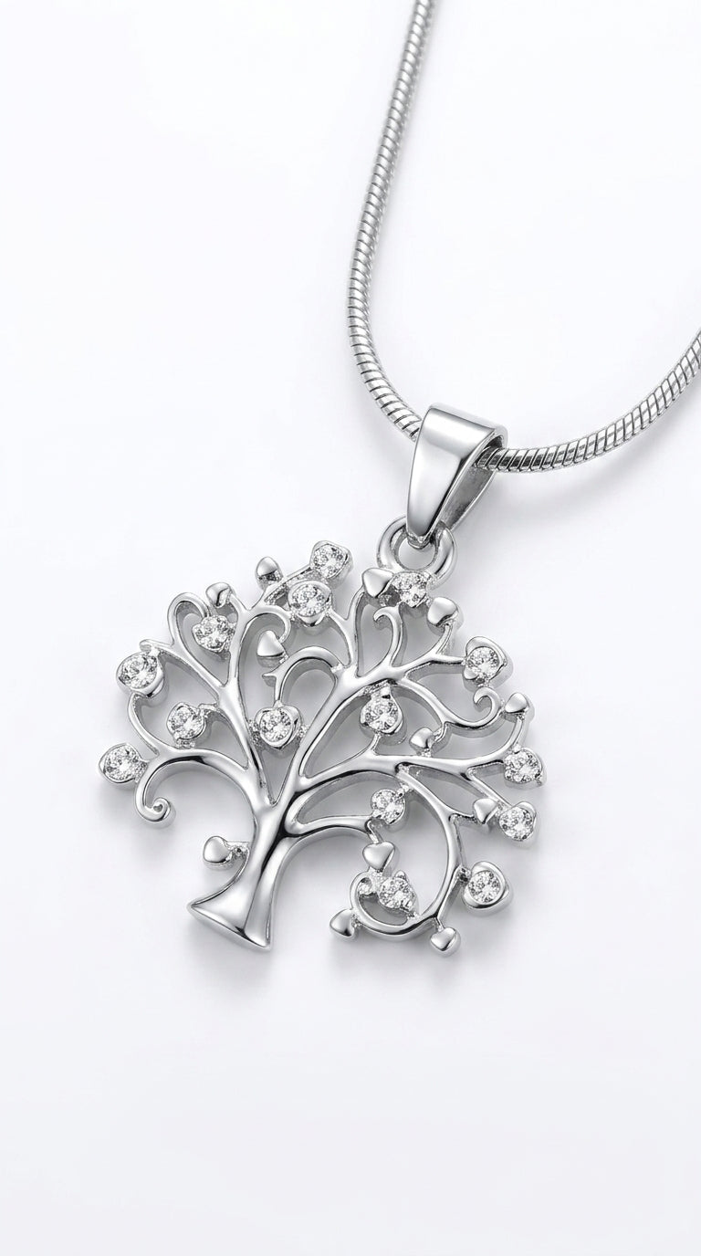 Big Tree Of Life Pendant Necklaces Drilling CZ Zircon Multi Layers Chains Long Necklace Jewelry Gifts For Her