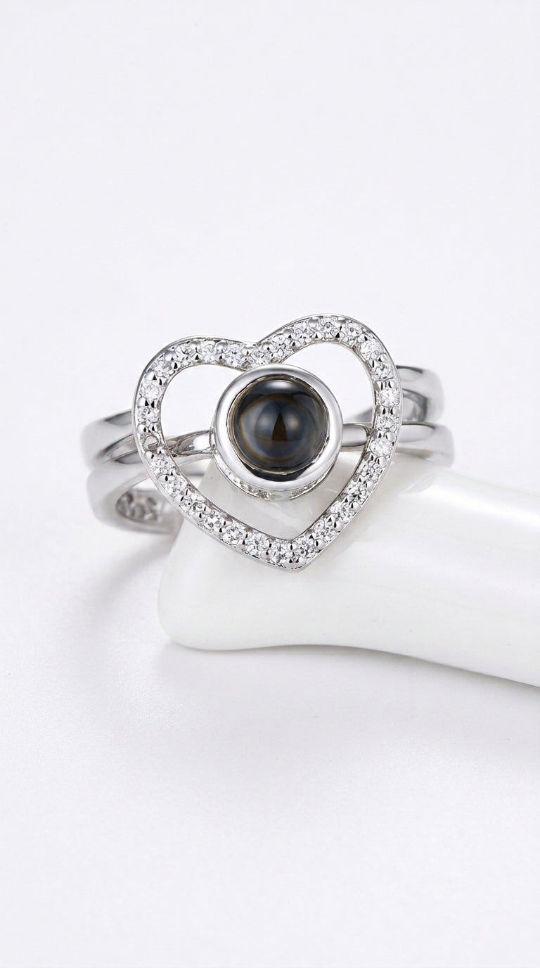 Languages Projection I Love You Couple Rings