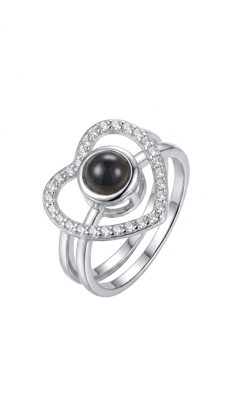 Languages Projection I Love You Couple Rings