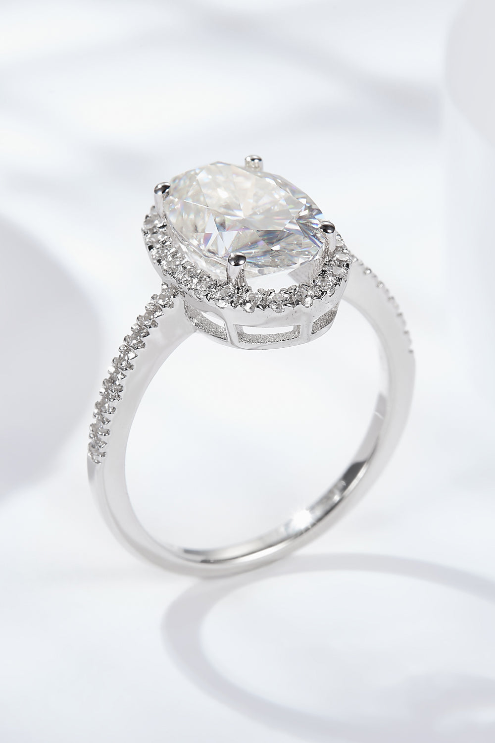 4.5 Luxury Carat Moissanite Halo Ring