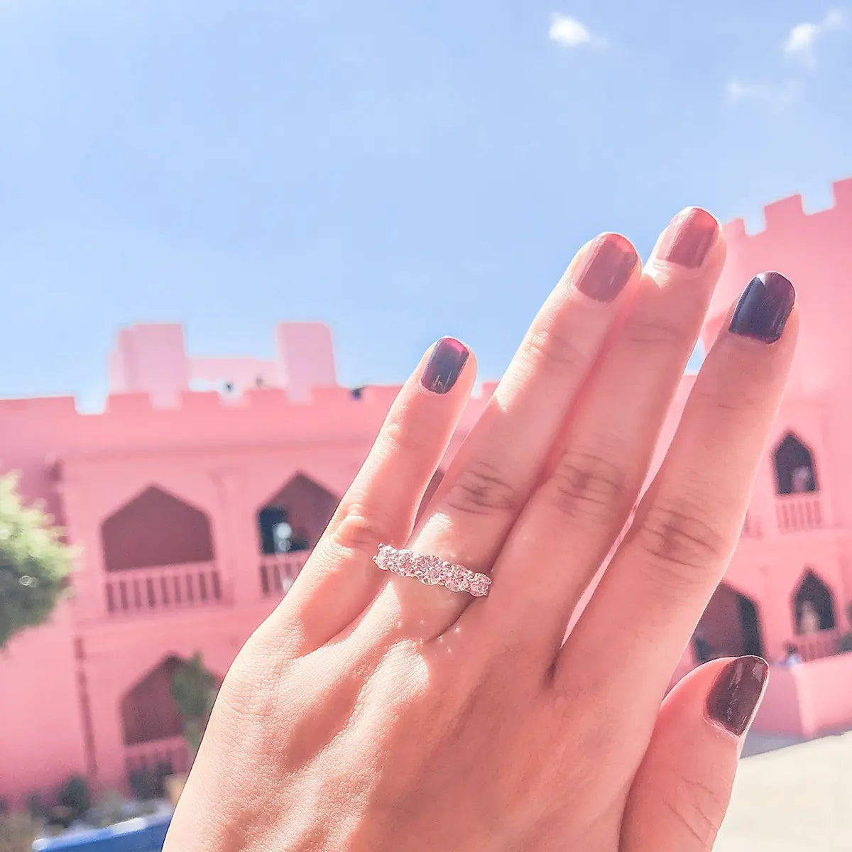 Sterling Silver Rings with Cobblestone Design