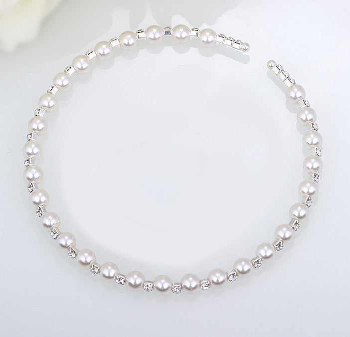 Bridal accessories handmade pearls, Rhinestone necklaces, necklaces, bracelets, earrings