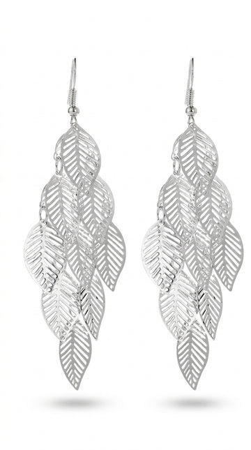 Hollow Leaf Earrings - Leaf Drop Earrings Design